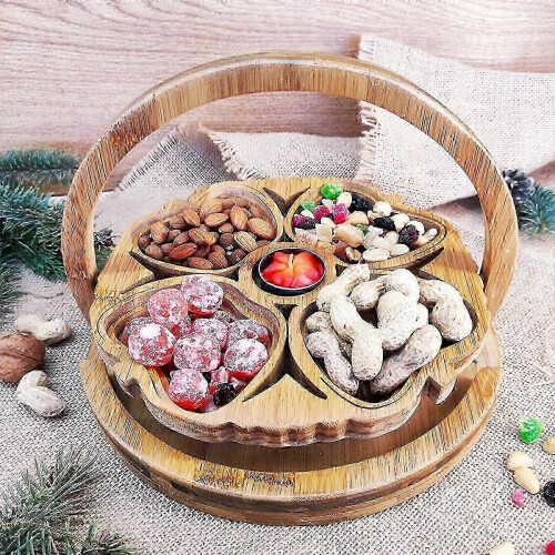 Dekorative Servierplatte für Früchte, Nüsse und Süßigkeiten, Geschenk von Tochter, Sohn oder Ehemann für Ehefrau, Schwester, Mutter oder Oma 2