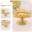 New Fruit Plate Metal Candy Holder with Alloy Material 2Pcs for Storage 4