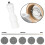 Salt Pepper Grinder Set,manual Pepper Mills Adjustable Refillable Spice Grinders white 7 inch 3