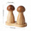 New Adjustable Wood Salt & Pepper Mill Grinder For Kitchen Use 2Pcs 3