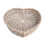 New Whitewash Heart Shaped Wicker Tray Medium 4