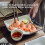Square Shaped Ceramic Serving Dish Dim Sum Vinegar Holder Hand Painted Tray Multicolor song 4