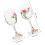 New Glass Glass 2Pcs Enamel Wine Cup for Celebration 2