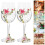 New Glass Glass 2Pcs Enamel Wine Cup for Celebration 4