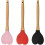 New Silicone spoon set with heart-shaped wooden handle 2