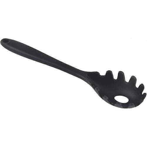 New Silicone Spaghetti Fork Spaghetti Spoon (Black) (1pcs) 2