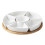 Portion Control Plates Multi-Compartment Saucer For Snacks And Fruit Design 16.00X9.00X3.50CM 1Set 3