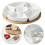 Portion Control Plates Multi-Compartment Saucer For Snacks And Fruit Design 16.00X9.00X3.50CM 1Set 4