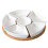 Portion Control Plates Multi-Compartment Saucer For Snacks And Fruit Design 16.00X9.00X3.50CM 1Set 5
