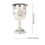 New Silver Alloy White Wine Goblets for Party with Retro Flower Pattern 2Pcs 2