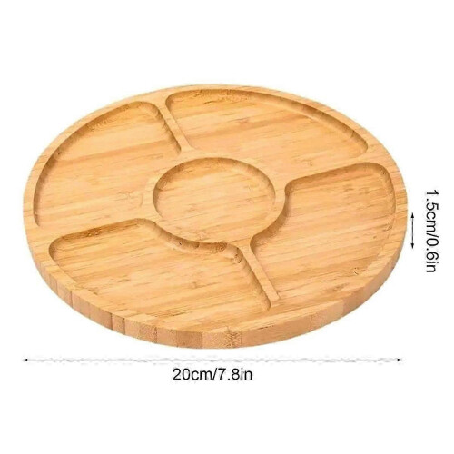 1pc Nut Platter Candy Snacks Server Dish Divided Dried Fruit Snack Plate Serving Platter LBL 1