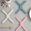 Foldable Trivet Dishes Pots Pans Non-slip Trivets Kitchen Counter Cross Expandable Deep Blue 4