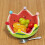 Ceramic Fruit Plate Matching Forks Ceramic Snack Tray Large Various Fruit Snacks Present Red 2pc 3