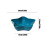 Dessert Bowls - Fruit Tray Coffee Table Dried Fruit Box Divided Melon Candy Snack Box Blue 2Pcs 4