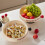 Easy Cleaning Candy Nut Display Plate Bottom Drain Food Safe Busy Solution square square fruit plate 4