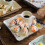 High Fired Ceramic Plate Kitchen Square Dumpling Holder Serving Dish Dipping Area Multicolor Willow 5