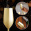 2 neue Sets Champagnerflöten aus Edelstahl, 200 ml, Gold 2
