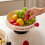Easy Cleaning Candy Nut Display Plate Bottom Drain Food Safe Busy Solution square square fruit plate 2