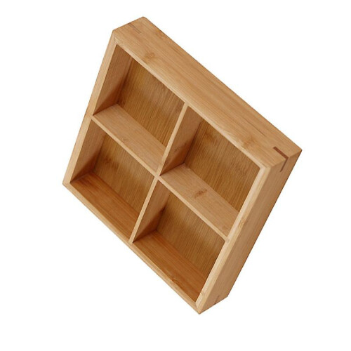 New Divided Wooden Tray Multi Compartments Serving Tray 4 Compartments 2