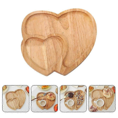 New Heart Shape Tray for Storage 2Pcs Fruit Tray Made from 1