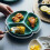 New Fruit Divided Plate Ceramic Food Serving Plate Appetizer Platter For Indoor Use 1Pack 3