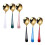 Ensemble de cuillères à soupe rondes de couleurs assorties (1 ensemble) 5
