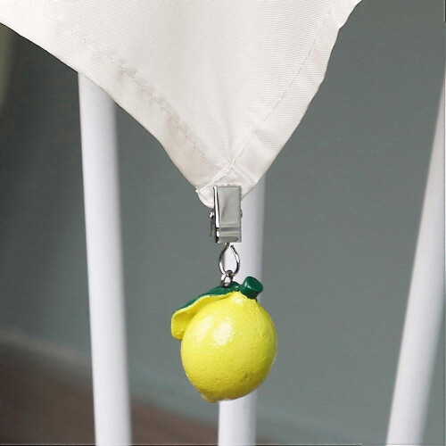 Set 4 Lemon-Shaped Handicraft Tablecloth Weights Clips Home Table Cover/Tablecloth Fixation (Lemon) 2