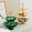 Space Saving Double Layer Fruit Tray Fruit Display Plate Dining Food Tray Kitchen Dining Room Black 4