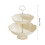 Space Saving Double Layer Fruit Tray Fruit Display Plate Dining Food Tray Kitchen Dining Room Black 3