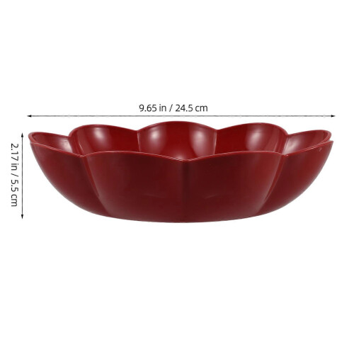 New Home Use Candy Tray Serving Platter for Appetizers 2Pcs Red 1