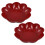 New Home Use Candy Tray Serving Platter for Appetizers 2Pcs Red 5