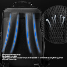 Herren Business Rucksack Lederoptik 20-35L