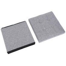 Sitzhocker Mit Stauraum Grau 38x38x38cm