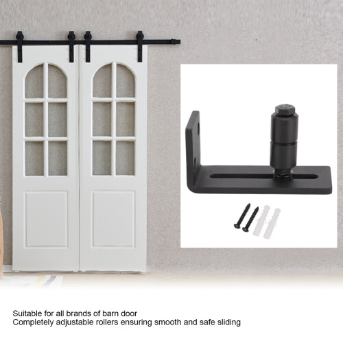 Bodenführung Barn Door Einzelrolle Schwarz 2