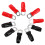 Kupfer Kabelschuh Set #4 10 Stk rot schwarz 4