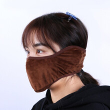 (Coffee)Full Coverage Mask Windproof Ear Protection Outdoor Cycling Winter Multicolor
