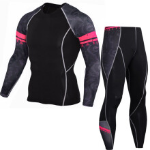 (Style H, XXXL) Mens Compression Jogging Gym Fitness Workout Tights Clothing T Pants And Shirt