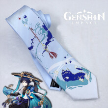Genshin Impact Wanderer Necktie Shirt Accessory Cos Tie Clothes Decor Adult Gift