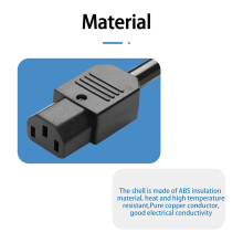 5PCS IEC C13 Power Plug Connector C13 Female Plug Power Adapter Connector 3 Pin Power Socket 250V 10A AC Power Adapter