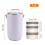 Edelstahl Lunchbox 2,6L vakuumisoliert Lila 1