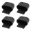 4x Stuhlbeinschoner oval 40x80mm rutschfest 21