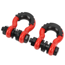 D-Ring Schäkel 2,7t rot 3/4 Zoll 2er Pack