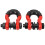D-Ring Schäkel 2,7t rot 3/4 Zoll 2er Pack 4