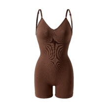 (Brown,3XL)No Trace Seamless Shapewear With Abdomen Compression Hip Enhancement For Wear Daily