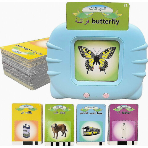 Arabic English Alphabet Talking Flash Cards for Kids, Learning Arabic Letters, 224 Basic Sight Words, Educational Learni