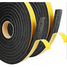 Selbstklebendes Schaumstoff-Dichtungsband 12 mm x 6 mm x 10 m für Türen und Fenster, wetterfeste Dichtungsleiste