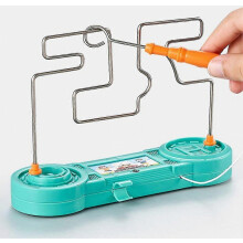 Gioco del labirinto con scosse elettriche per bambini, divertente esperimento scientifico per feste, giocattolo educativo, labirinto in