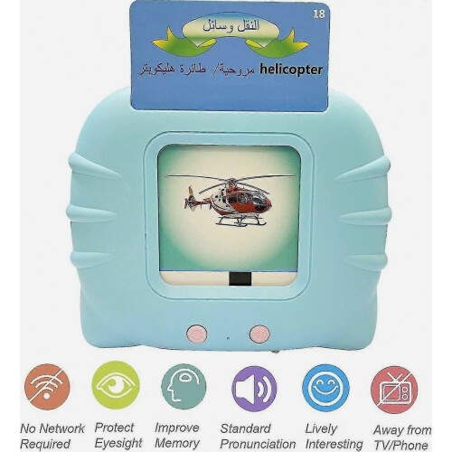 Arabic English Alphabet Talking Flash Cards for Kids, Learning Arabic Letters, 224 Basic Sight Words, Educational Learni 1