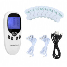 Digitale elektronische spierstimulator met dubbele uitgang voor pijnverlichting, apparaat voor volledige lichaamsmassage