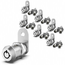 Set van 6 verbeterde noksloten voor camperopbergruimte, gelijksluitend, 5/8 inch kastsloten voor camperdeuren, gereedschapskisten en la